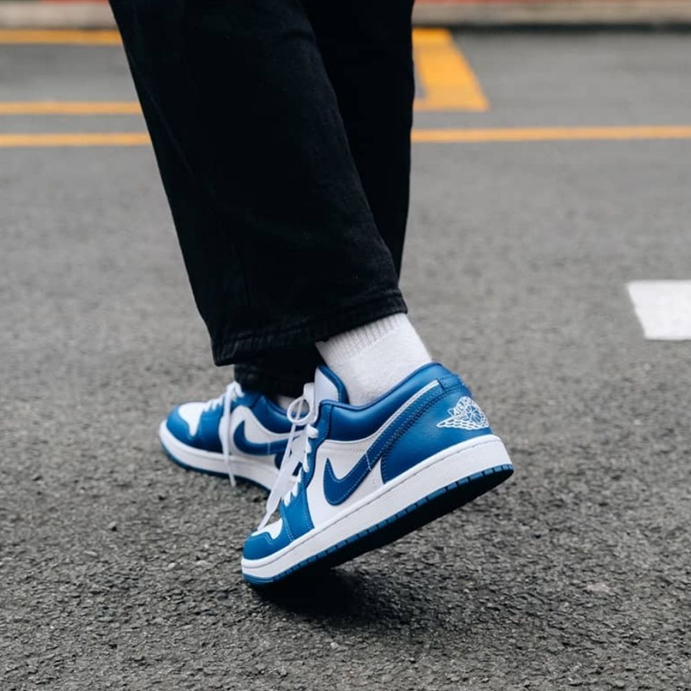 Air Jordan 1 Low Marina Blue White