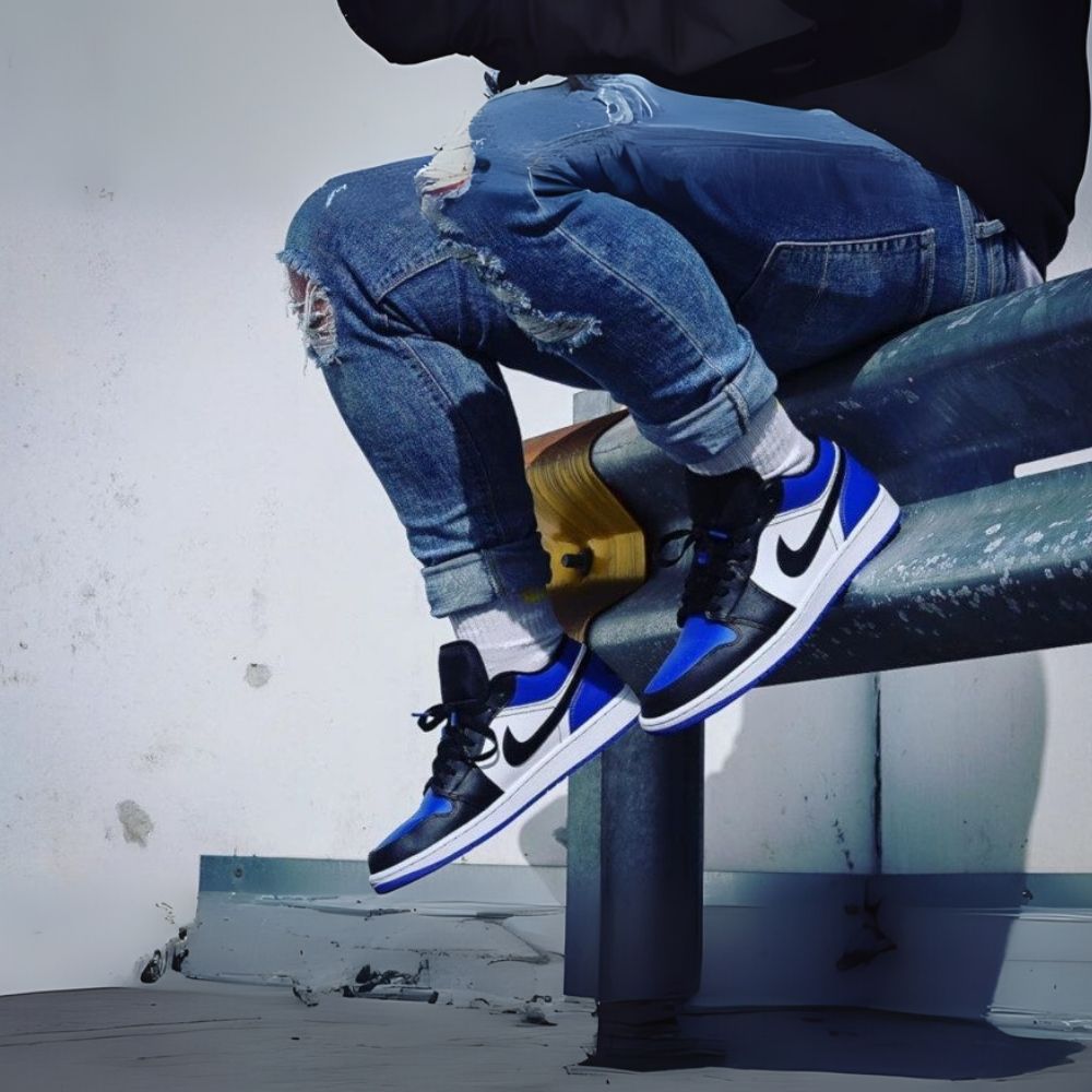 Air Jordan 1 Low Royal Toe Blue White