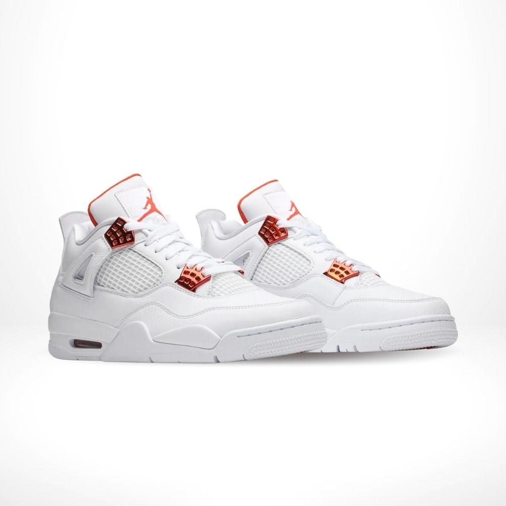Air Jordan 4 Retro Orange Metallic White
