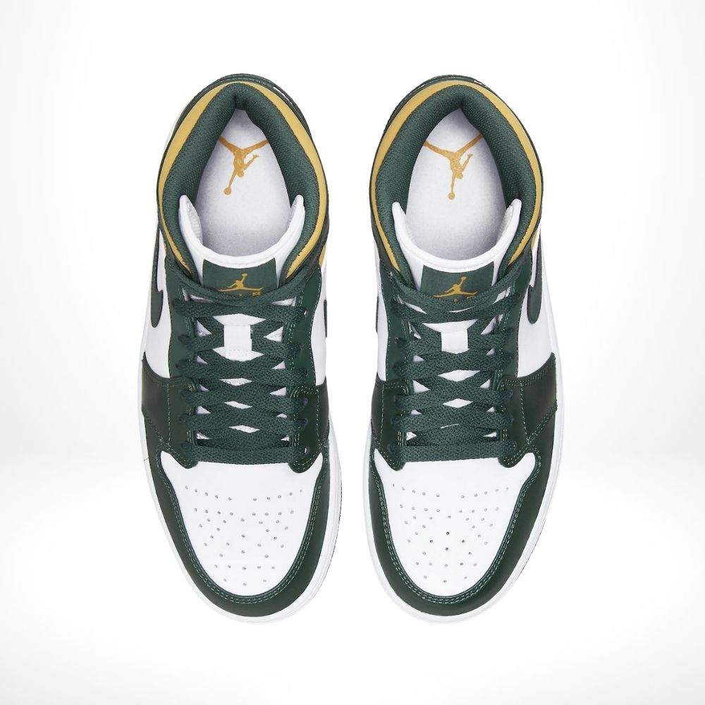 Air Jordan 1 Mid Sonics Green White