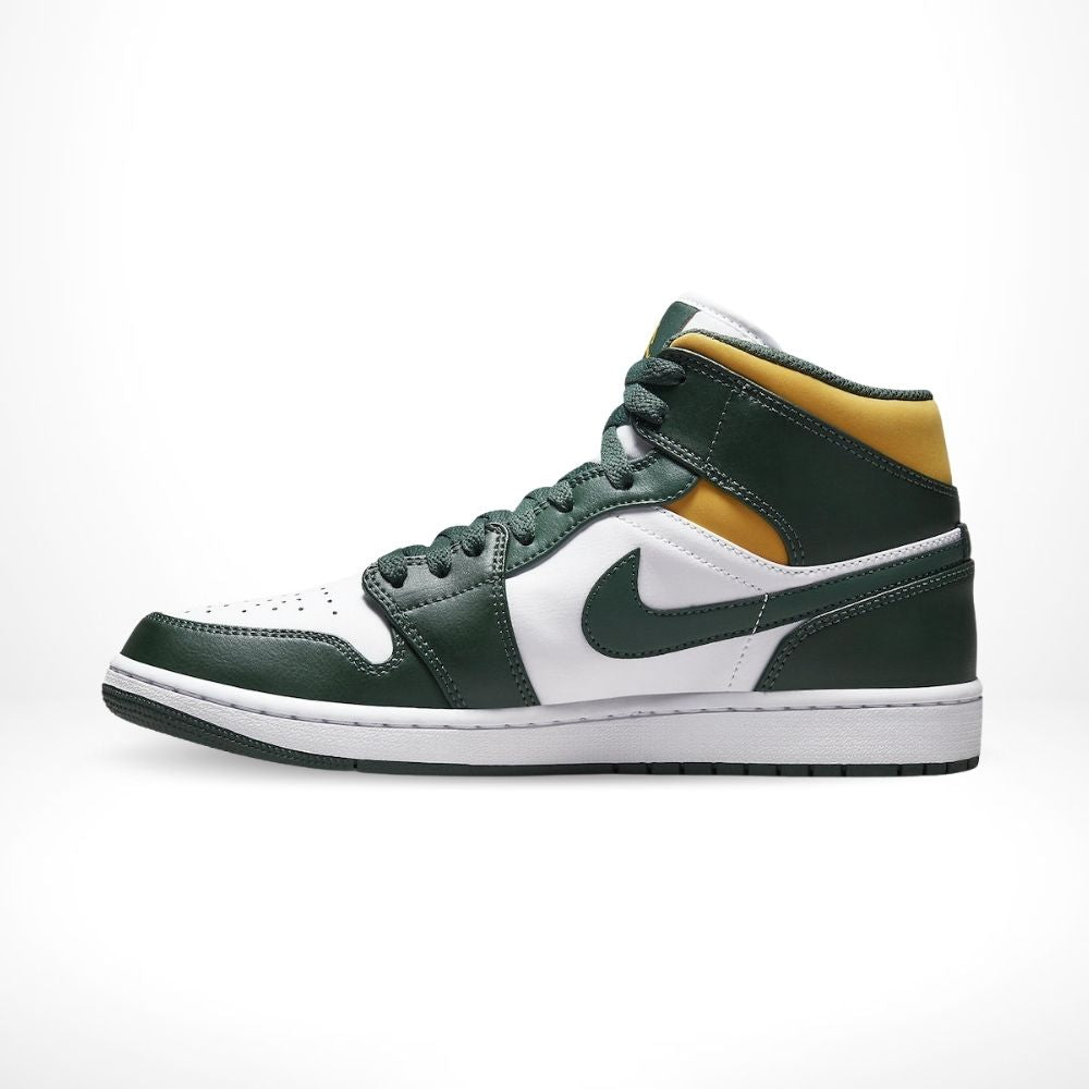 Air Jordan 1 Mid Sonics Green White
