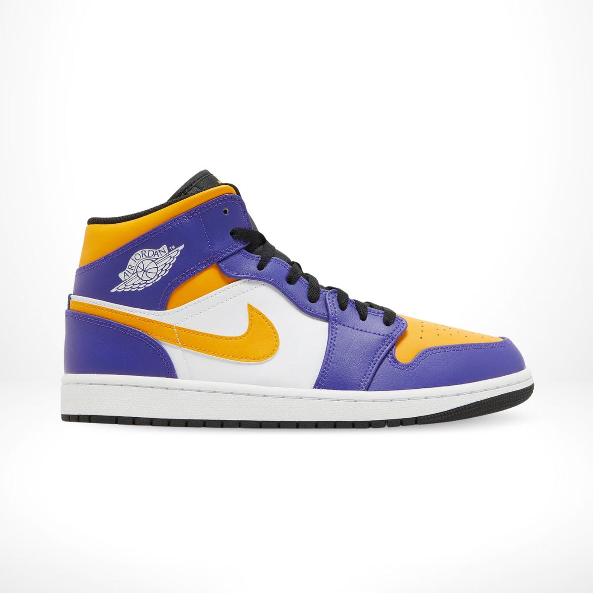 Air Jordan 1 Mid Lakers Purple Yellow