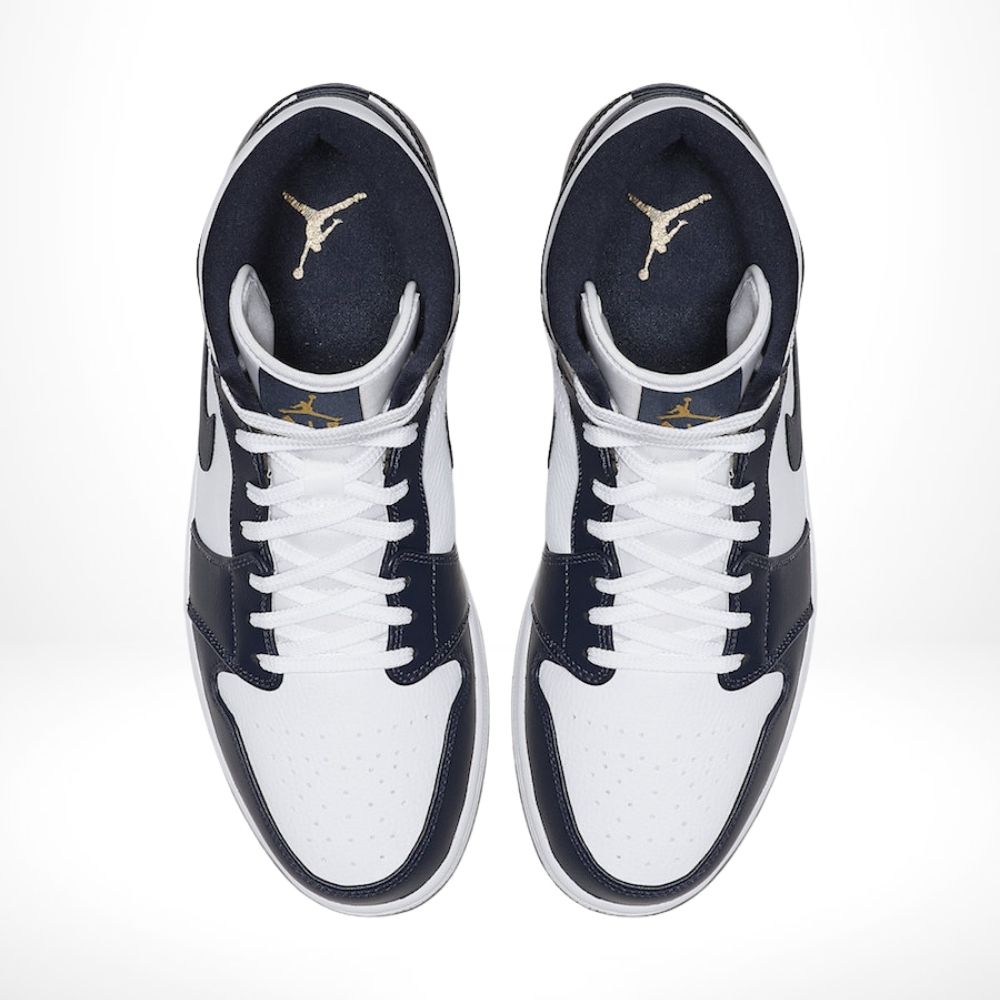 Air Jordan 1 Mid Obsidian Blue White