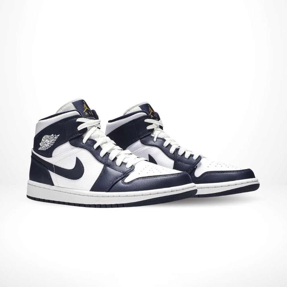 Air Jordan 1 Mid Obsidian Blue White