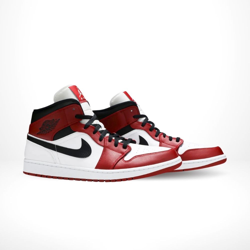 Air Jordan 1 Mid Chicago Red White