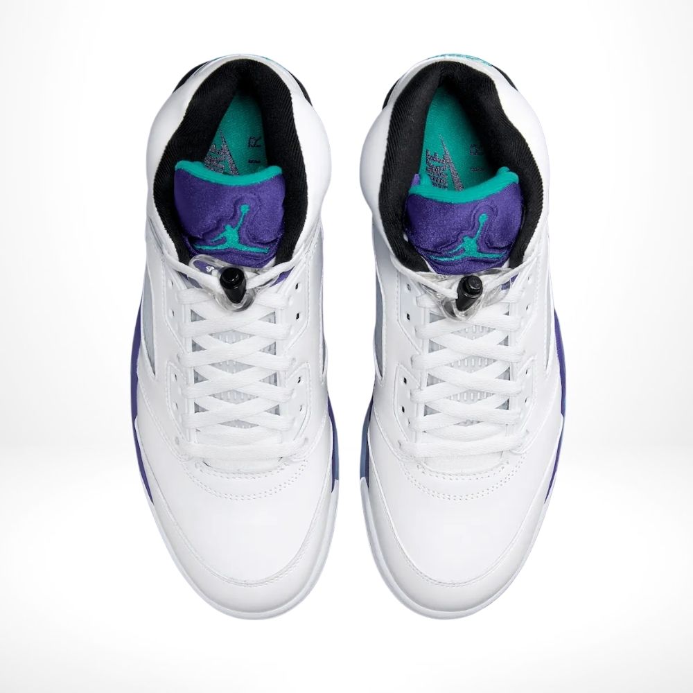Air Jordan 5 Retro Grape White Emerald Purple 2025