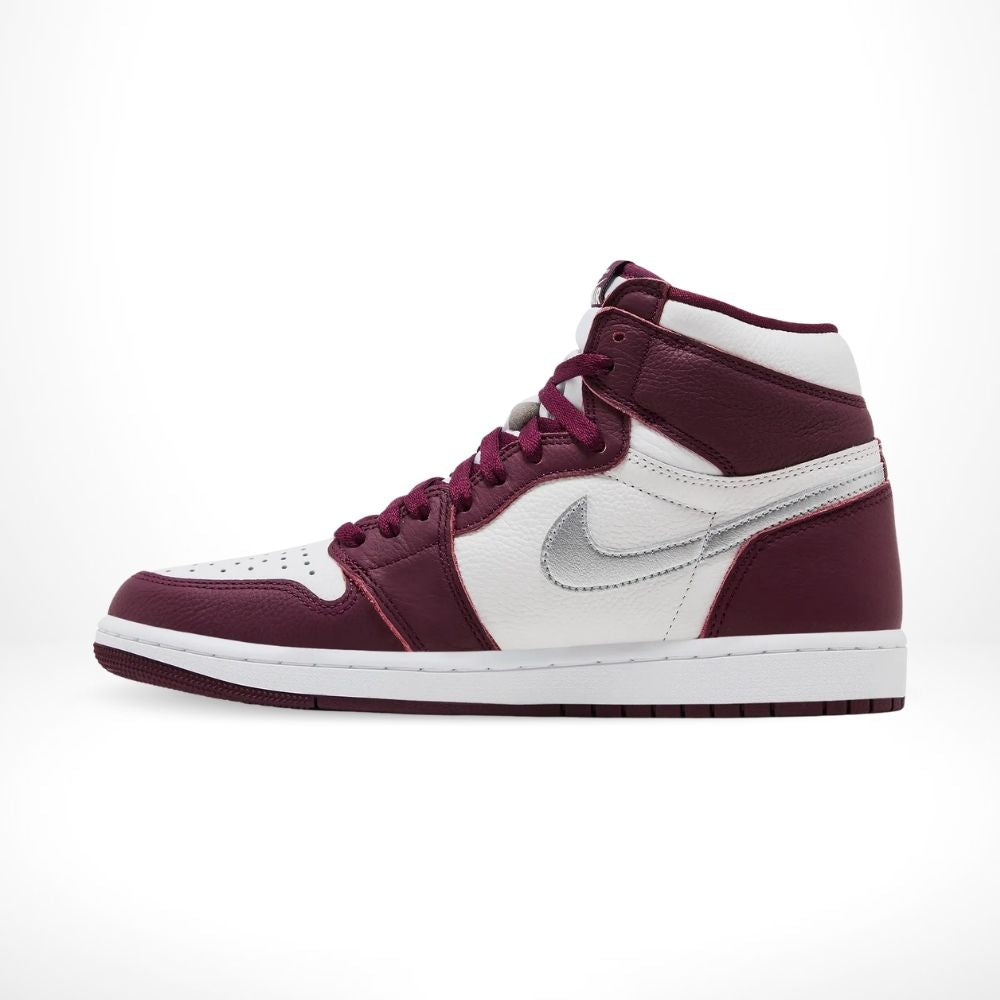 Air Jordan 1 Retro High OG Bordeaux Silver White 2021