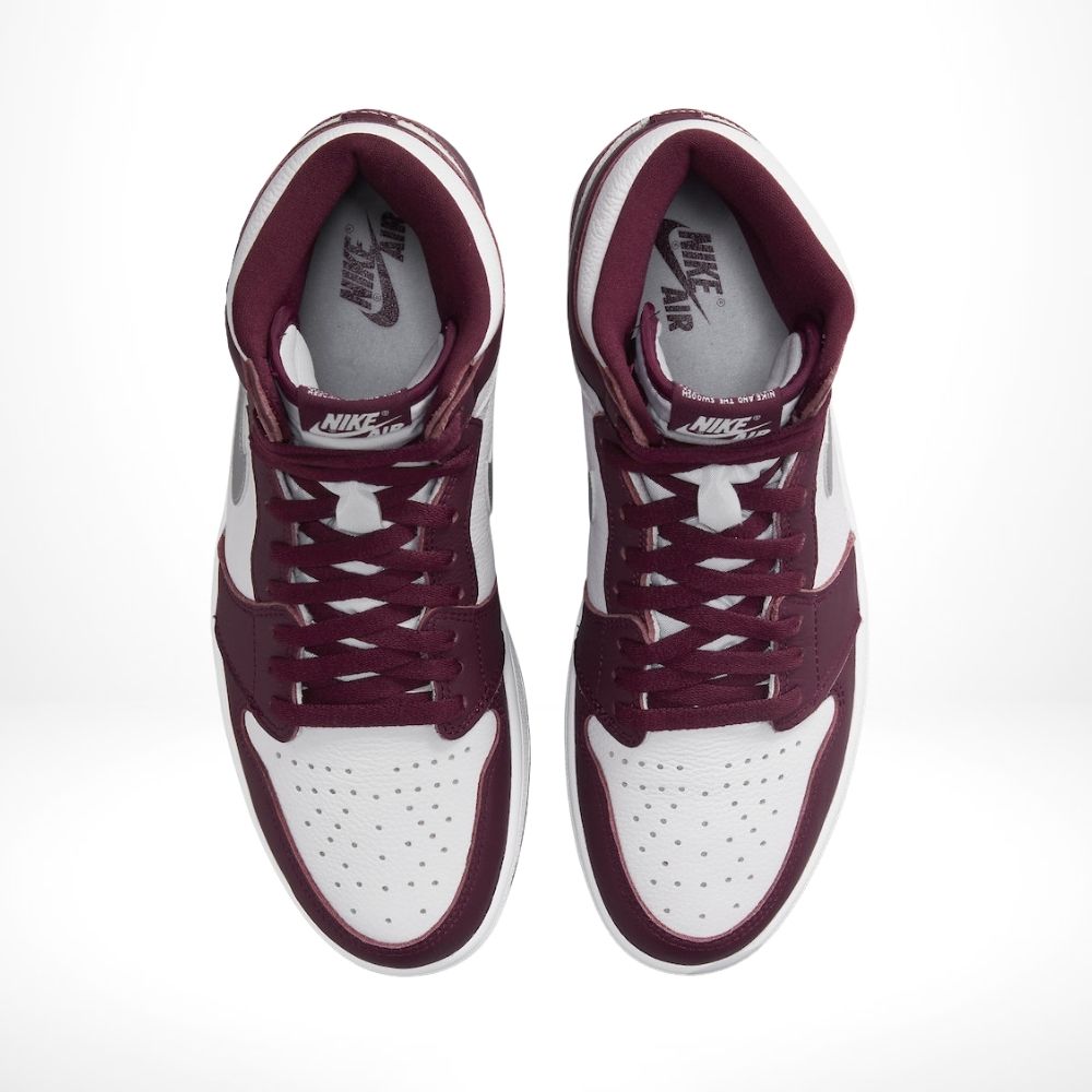 Air Jordan 1 Retro High OG Bordeaux Silver White 2021