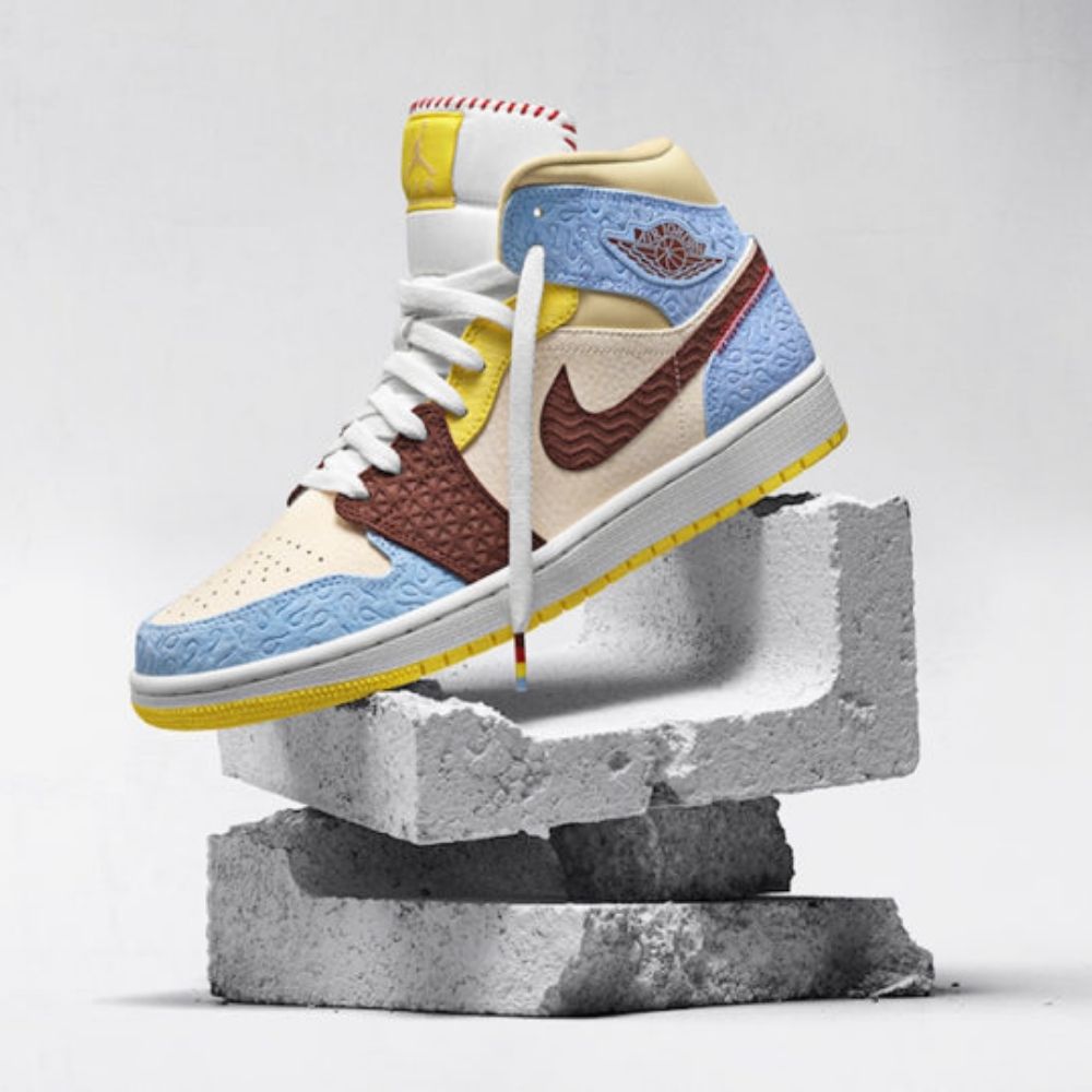 Air Jordan 1 Mid x Maison Chateau Rouge Fearless SE