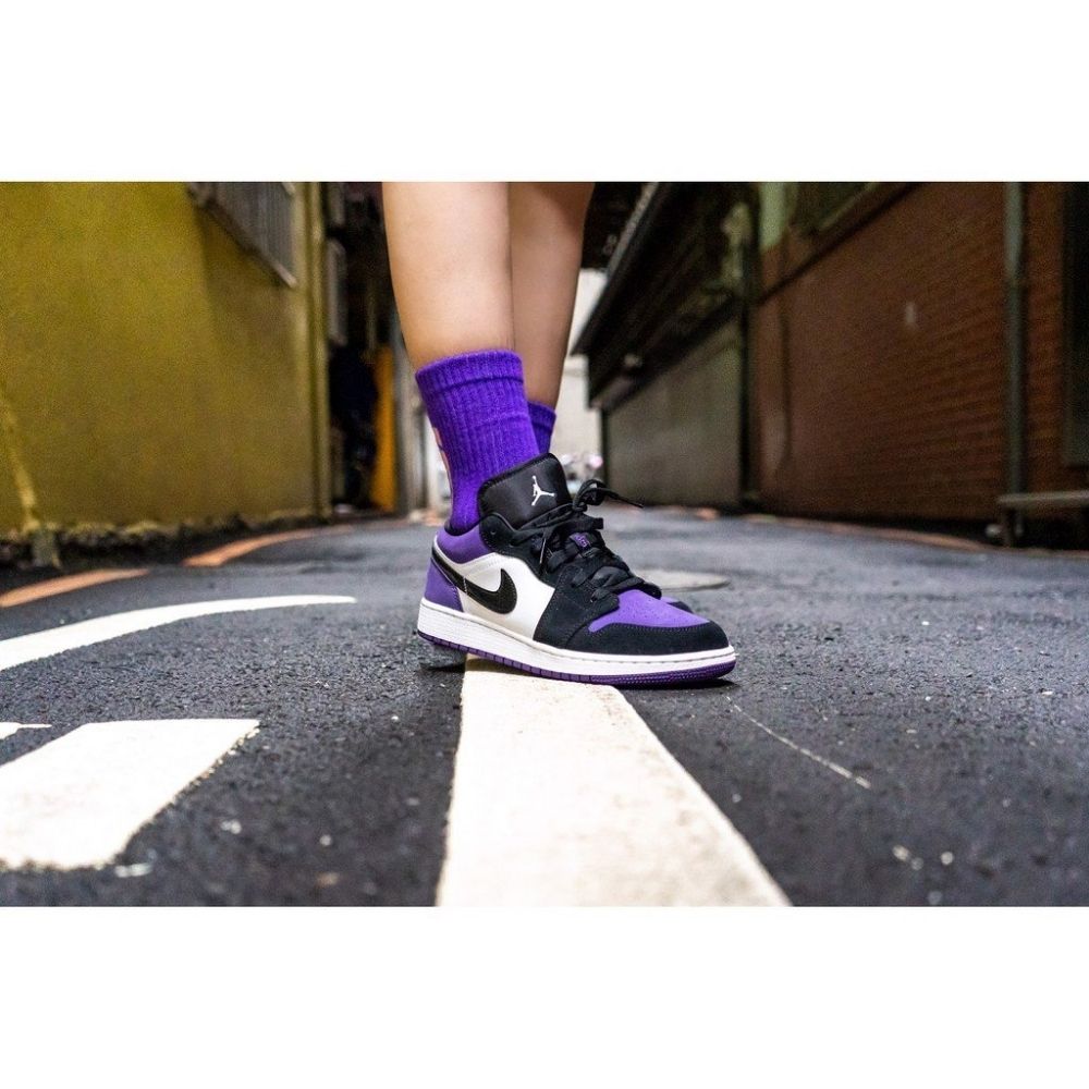 Air Jordan 1 Low Court Purple Black