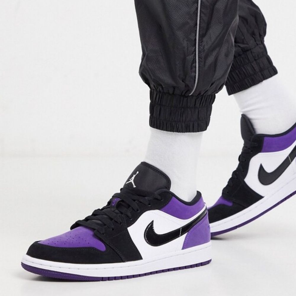 Air Jordan 1 Low Court Purple Black