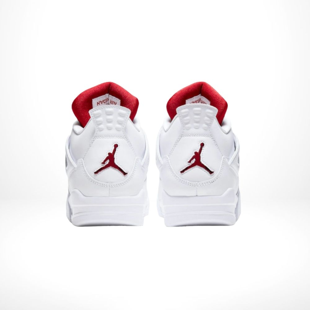 Air Jordan 4 Metallic Pack White Red