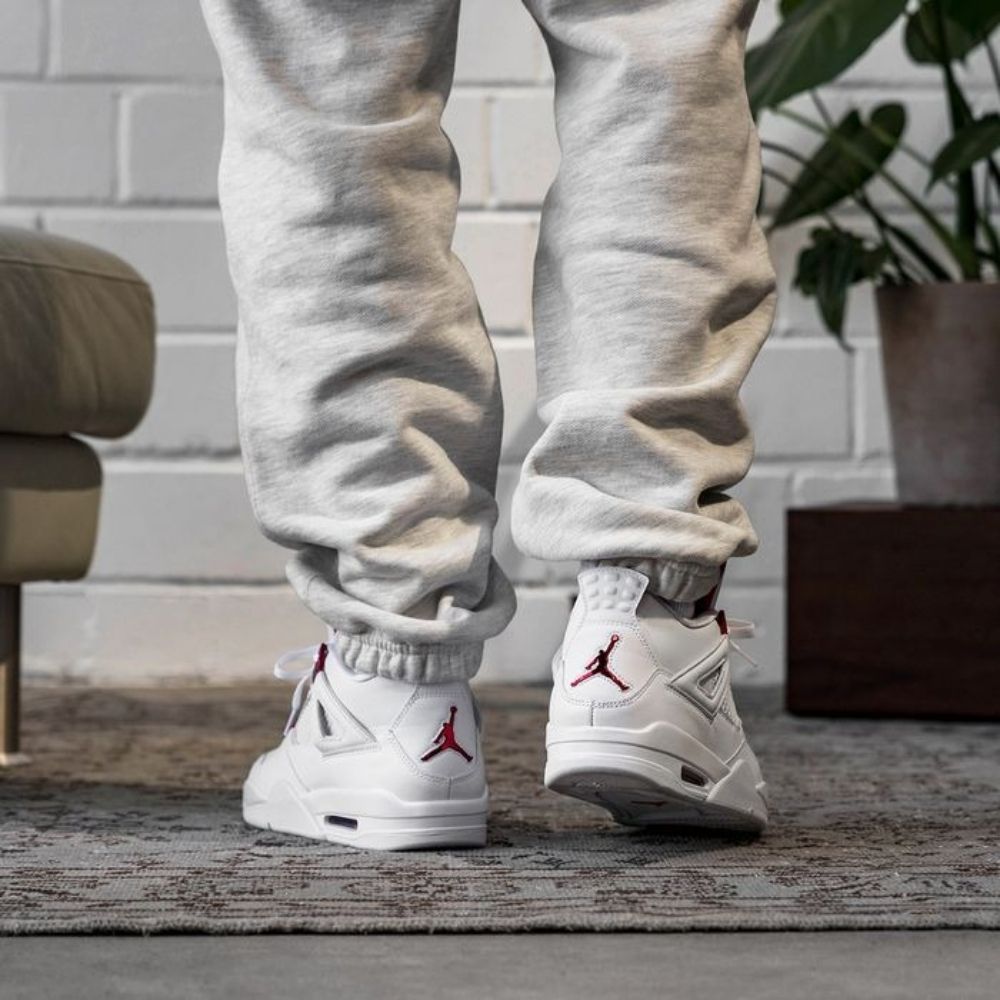 Air Jordan 4 Metallic Pack White Red