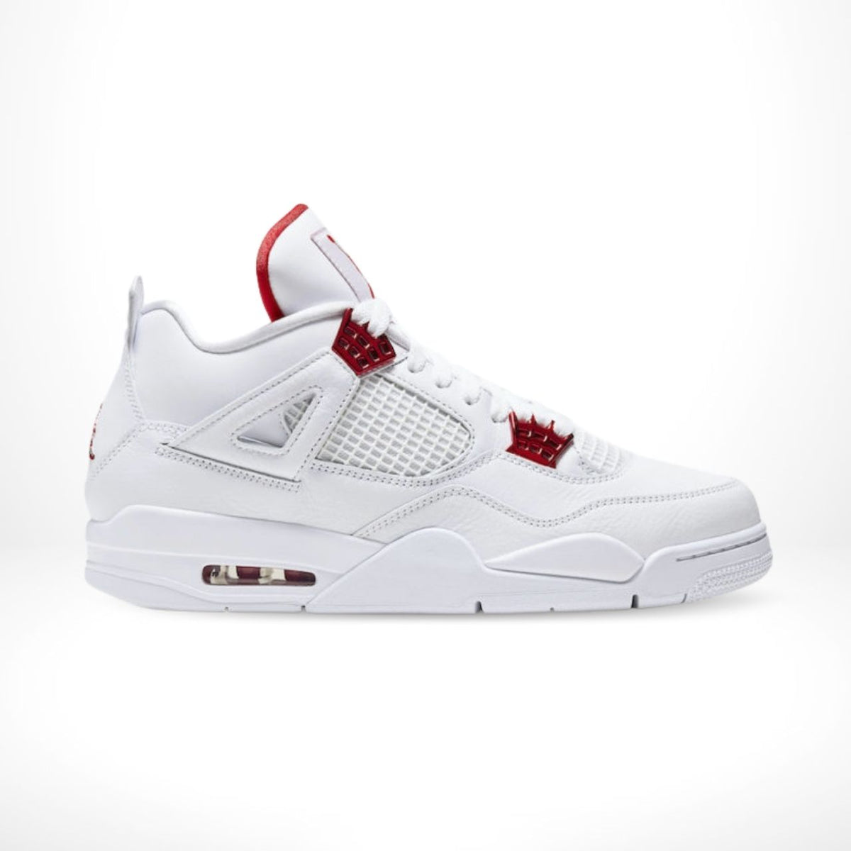 Air Jordan 4 Metallic Pack White Red