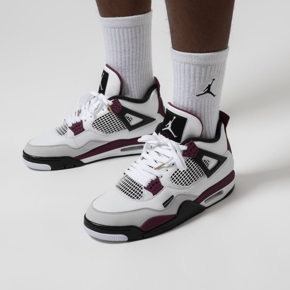 Air Jordan 4 Retro x Paris Saint-Germain Bordeaux White