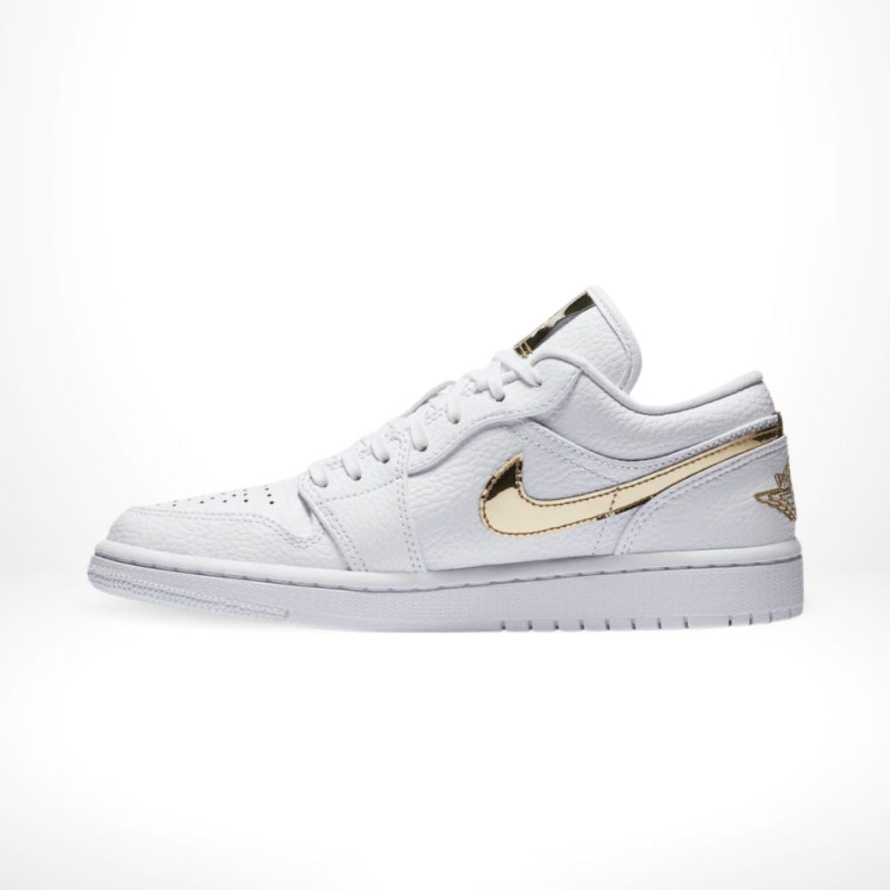 Air Jordan 1 Low White Metallic Gold