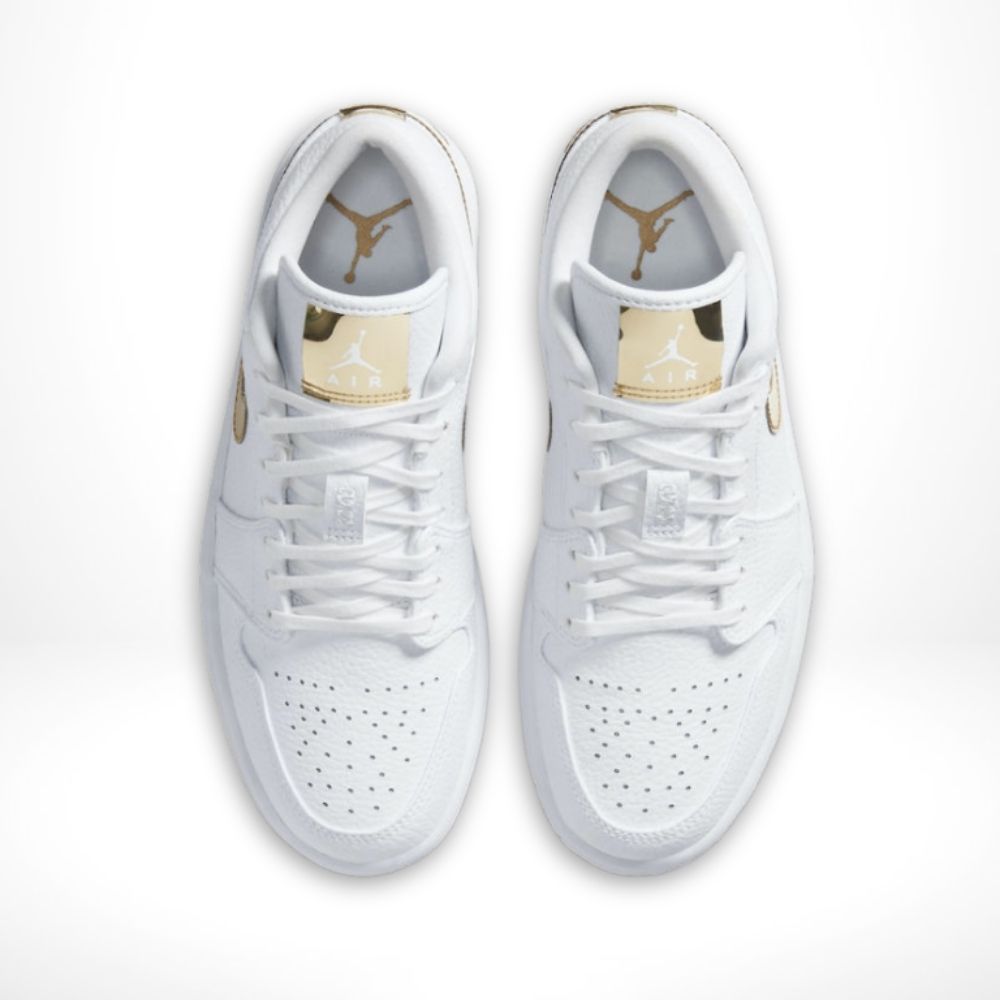 Air Jordan 1 Low White Metallic Gold
