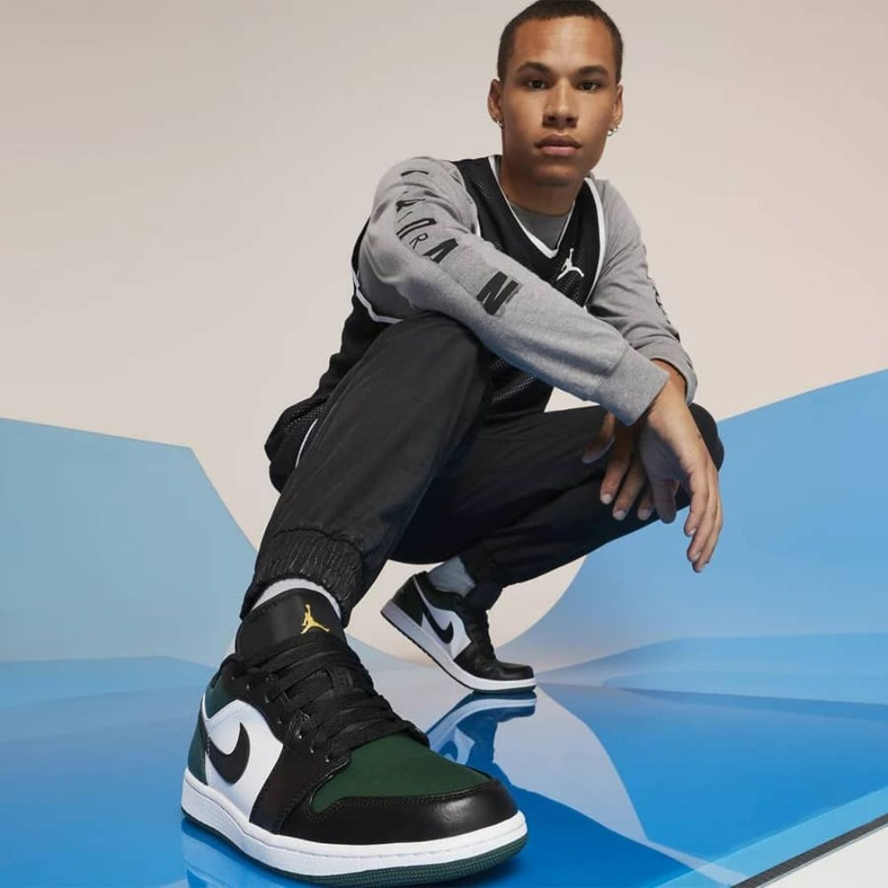 Air Jordan 1 Low Green Toe
