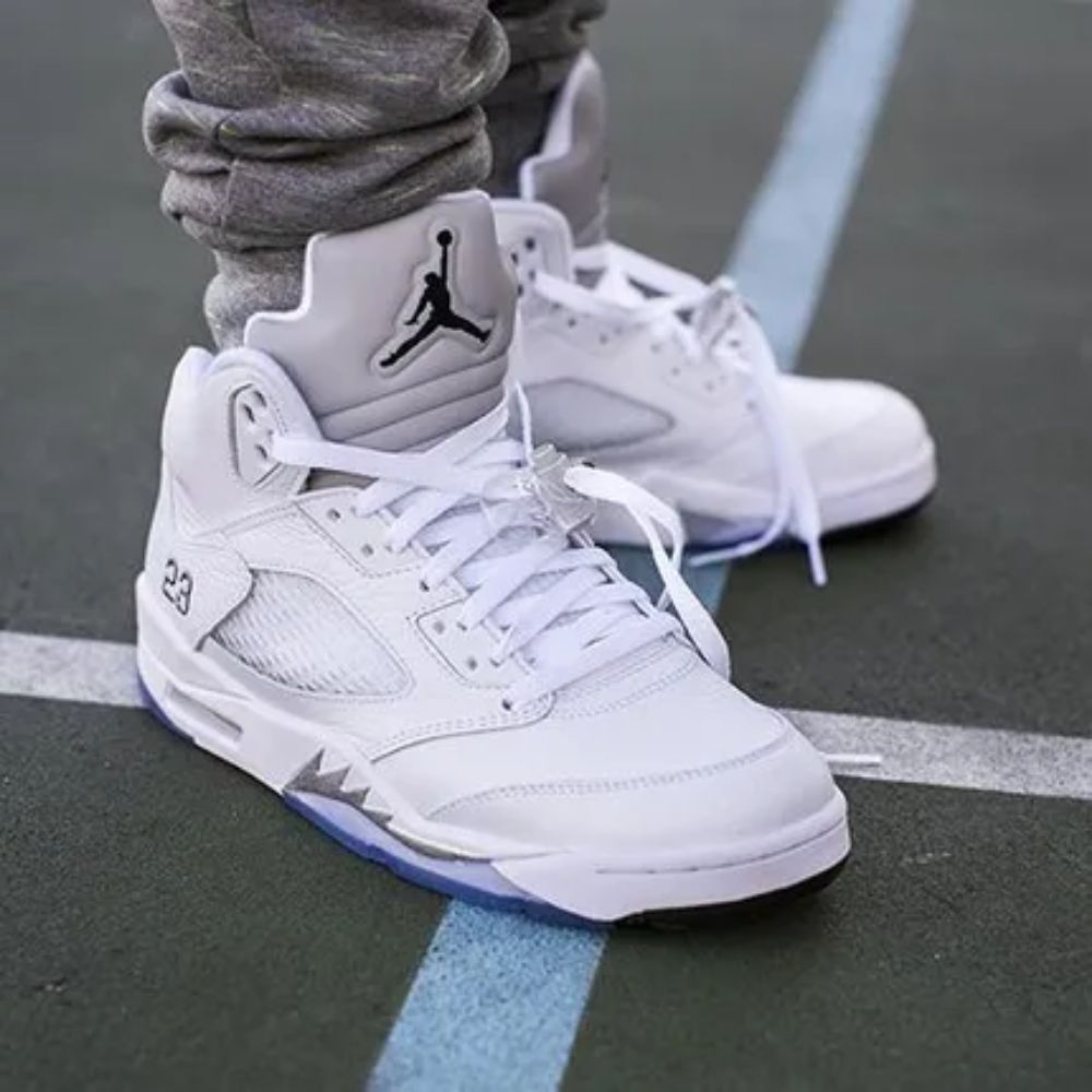 Air Jordan 5 Retro Metallic White