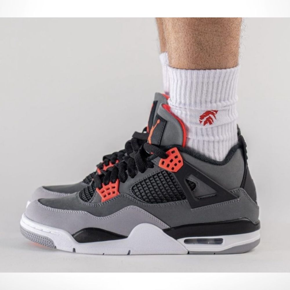 Air Jordan 4 Retro Infrared Grey Orange