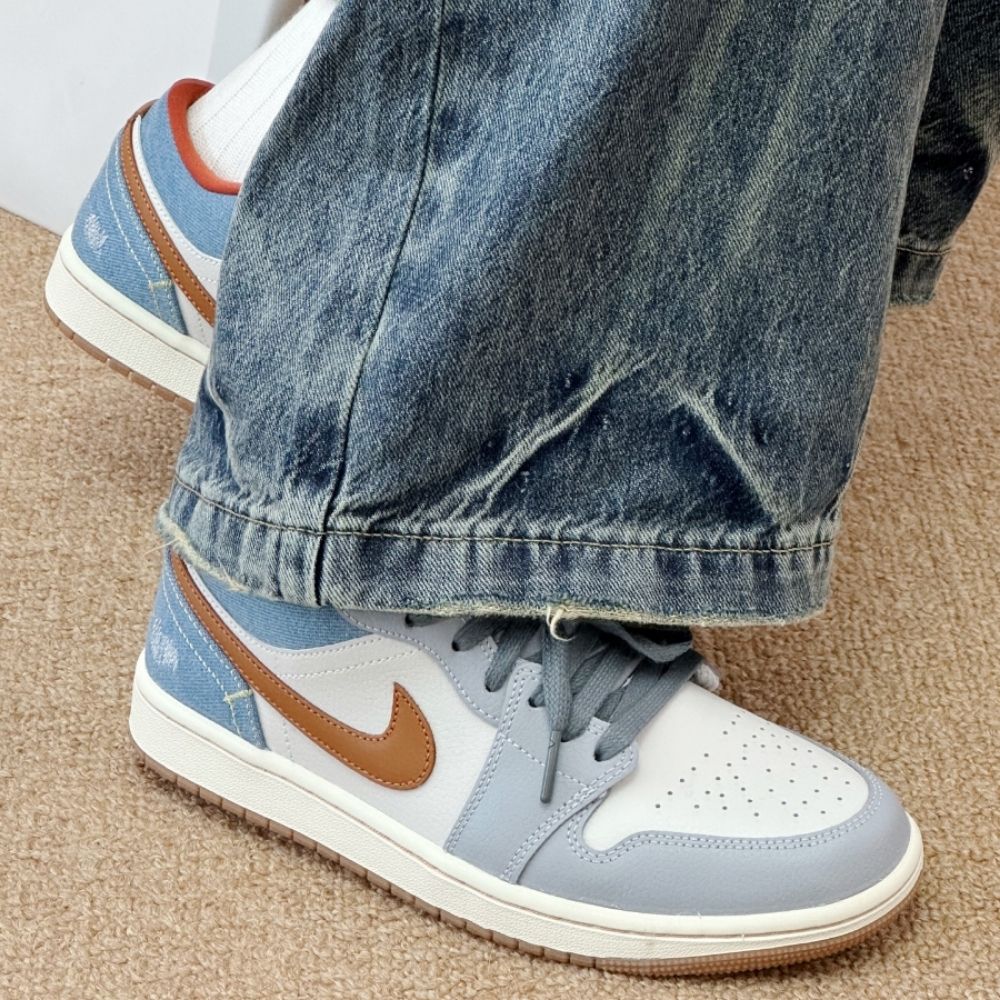 Air Jordan 1 Low Denim Phantom Grey