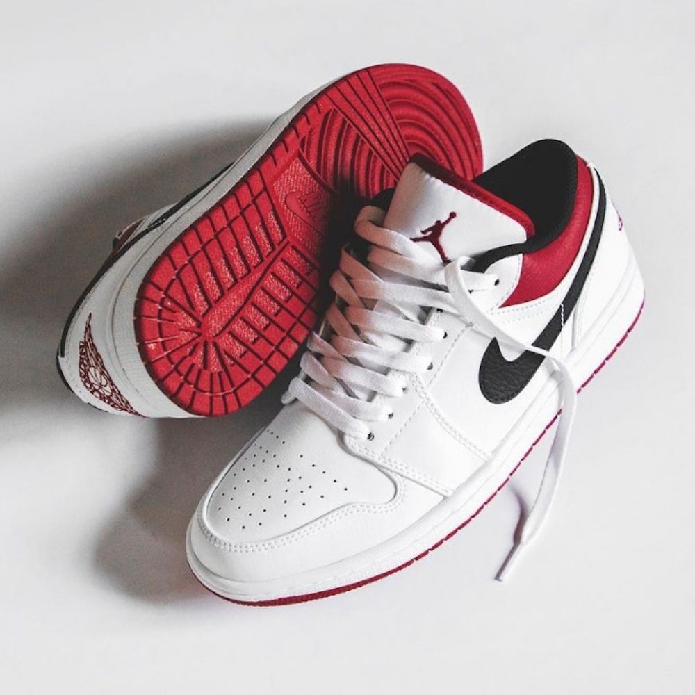 Air Jordan 1 Low White University Red
