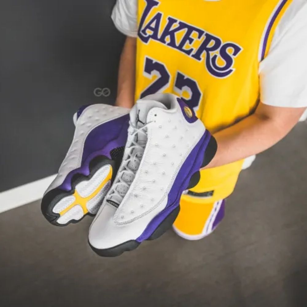 Air Jordan 13 Retro Lakers Court Purple