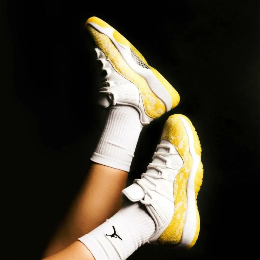 Air Jordan 11 Low Yellow Snakeskin