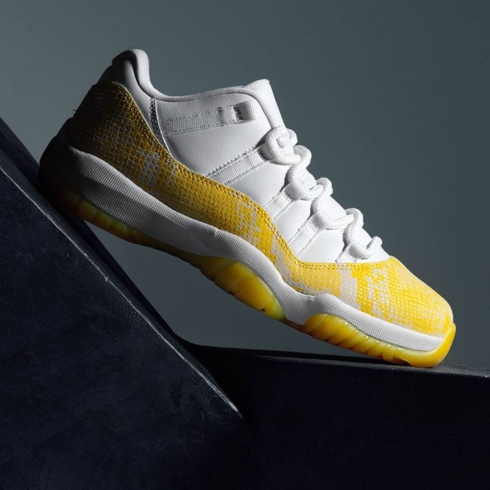 Air Jordan 11 Low Yellow Snakeskin