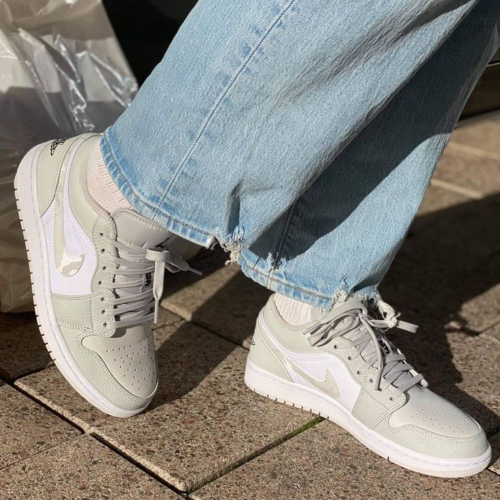 Air Jordan 1 Low White Camo 2021