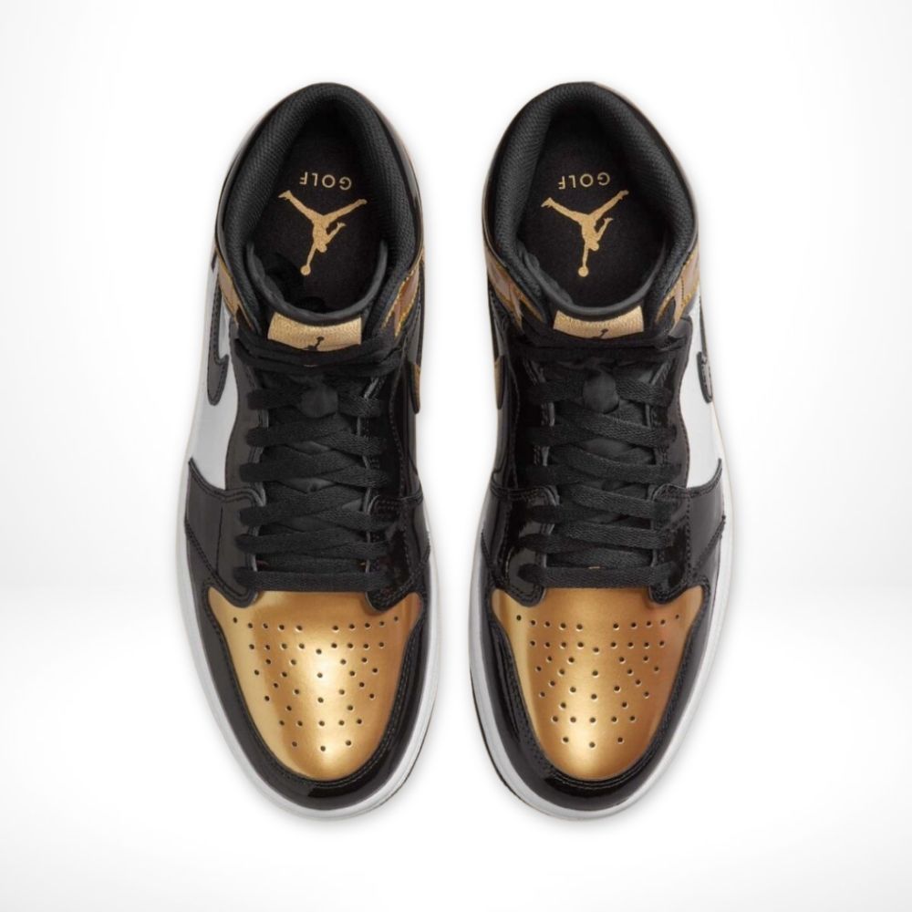 Air Jordan 1 High Golf Patent Gold Toe