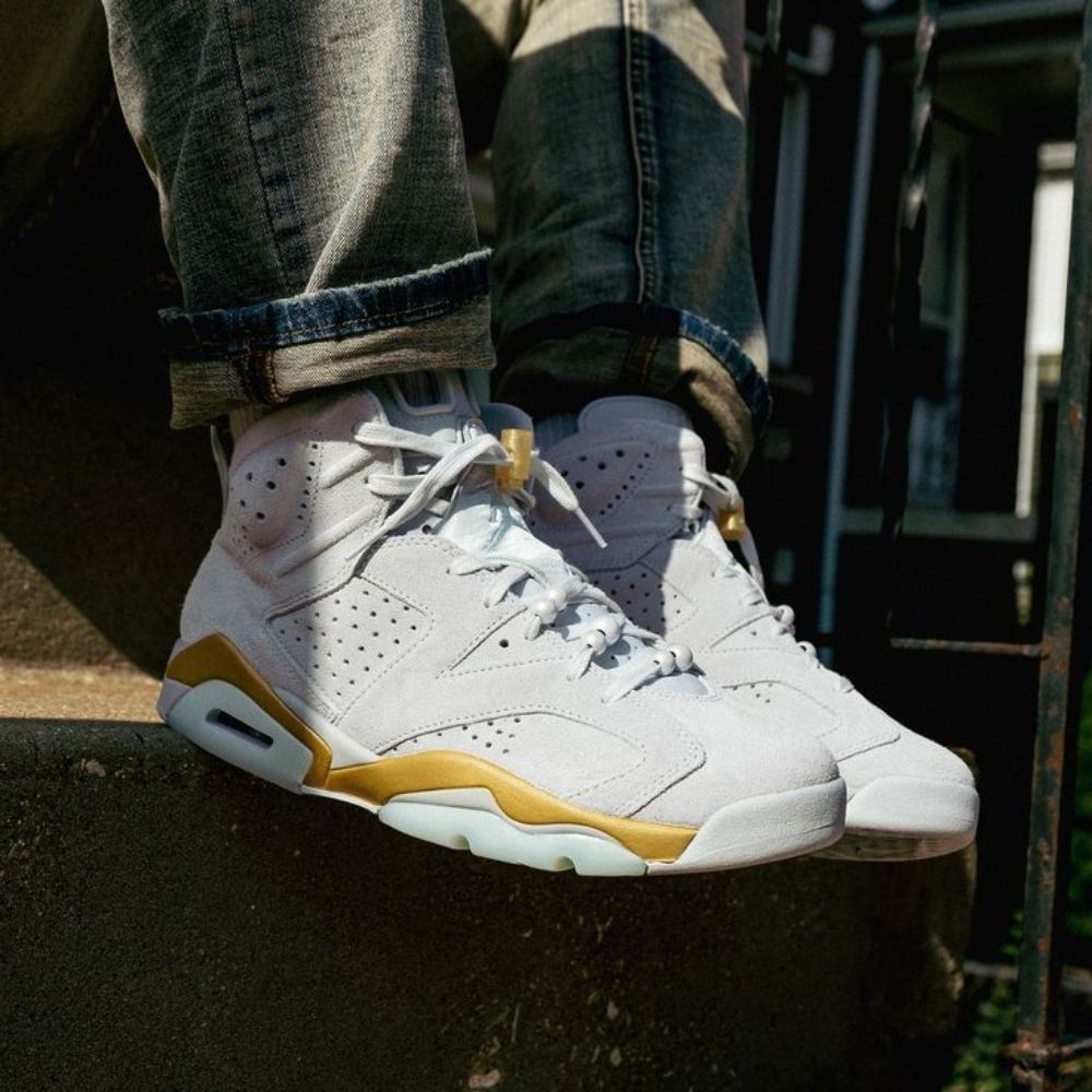 Air Jordan 6 Retro Craft Paris Olympics Pearl