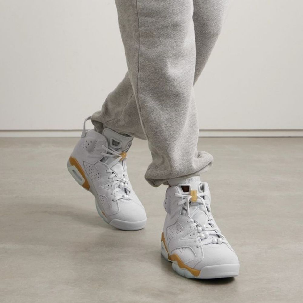 Air Jordan 6 Retro Craft Paris Olympics Pearl