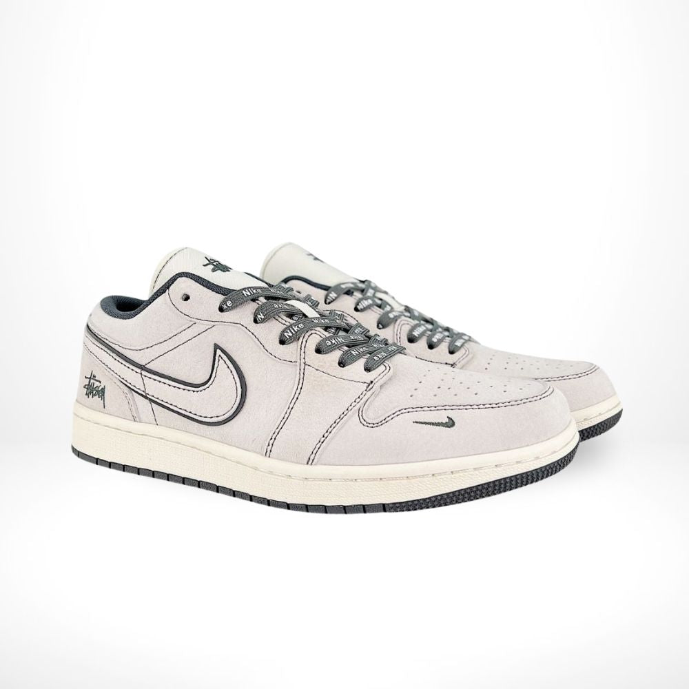 Air Jordan 1 Low x Stussy Grey Custom