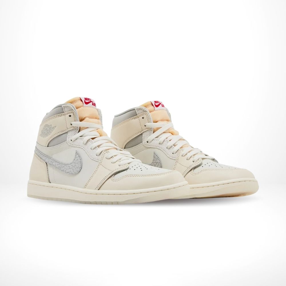 Air Jordan 1 Sail Elephant Print Swoosh