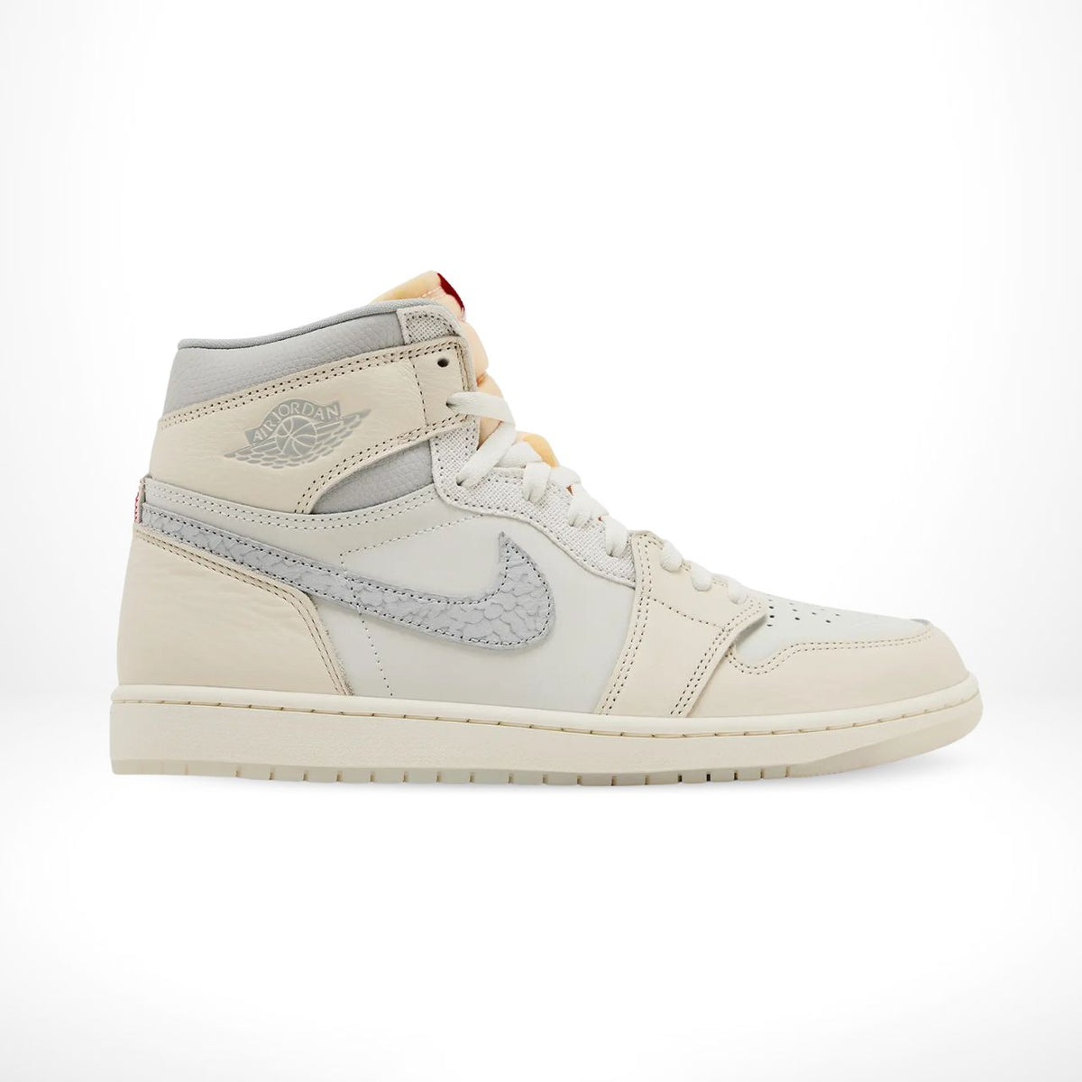 Air Jordan 1 Sail Elephant Print Swoosh