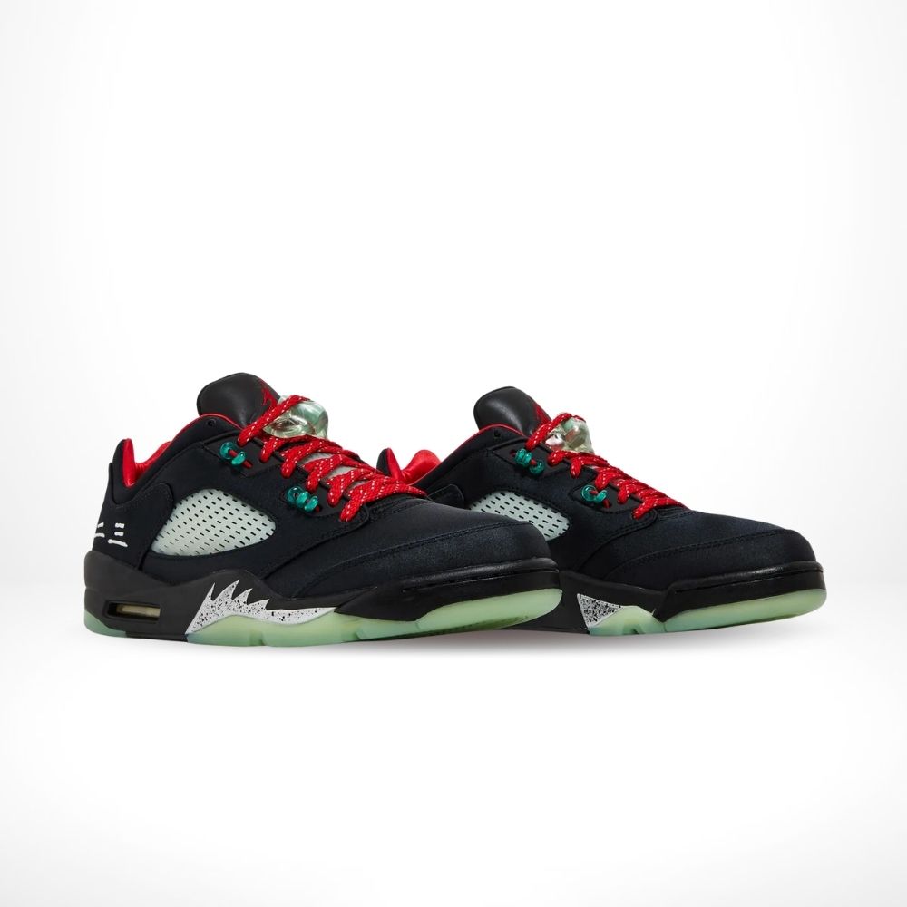 Air Jordan 5 Retro Low x CLOT Jade Black