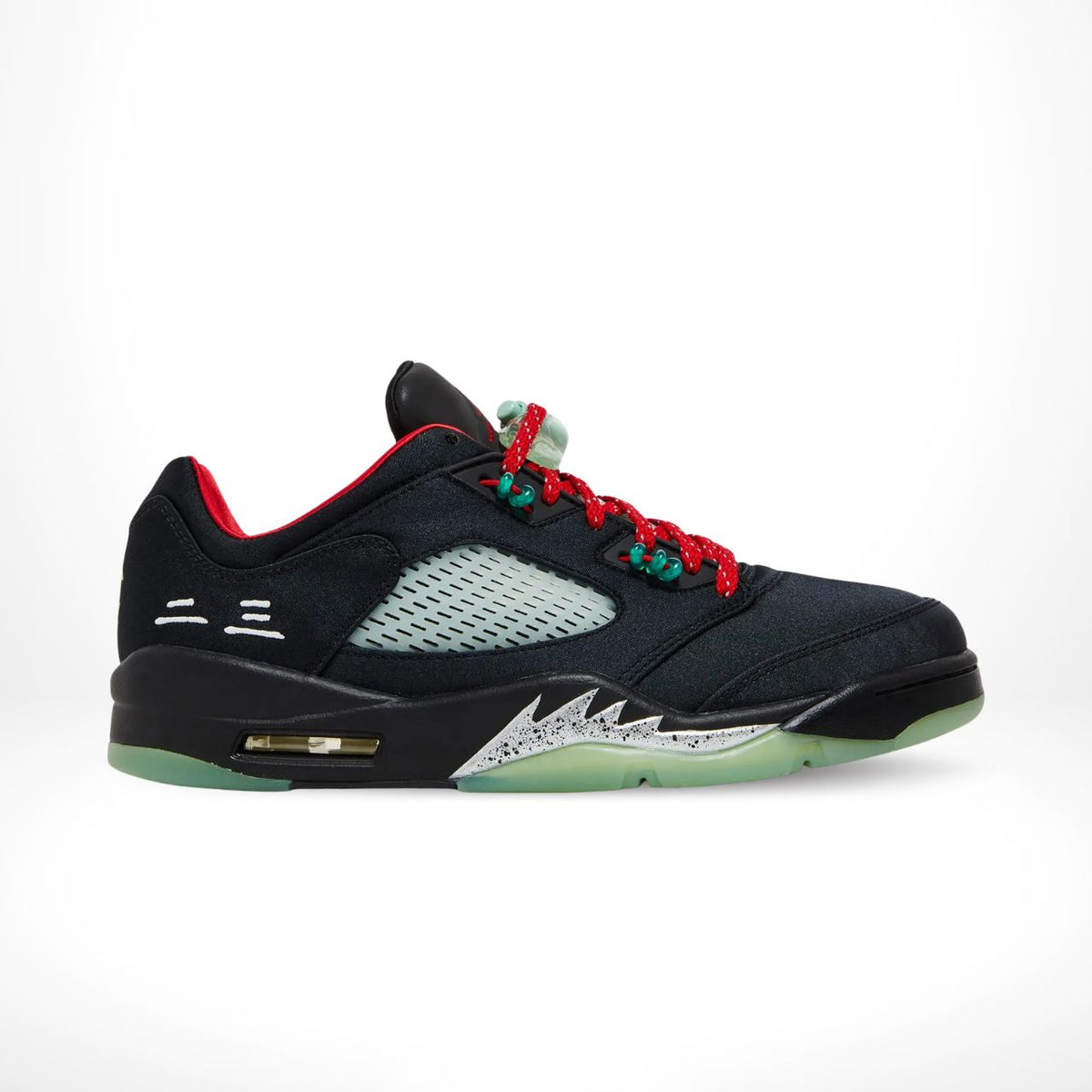 Air Jordan 5 Retro Low x CLOT Jade Black