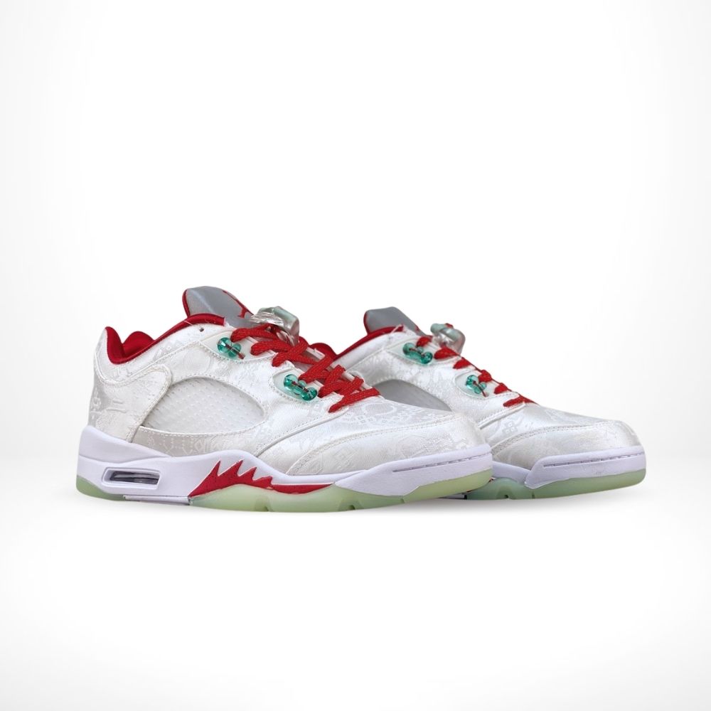 Air Jordan 5 Retro Low x CLOT White Silk 20th Anniversary