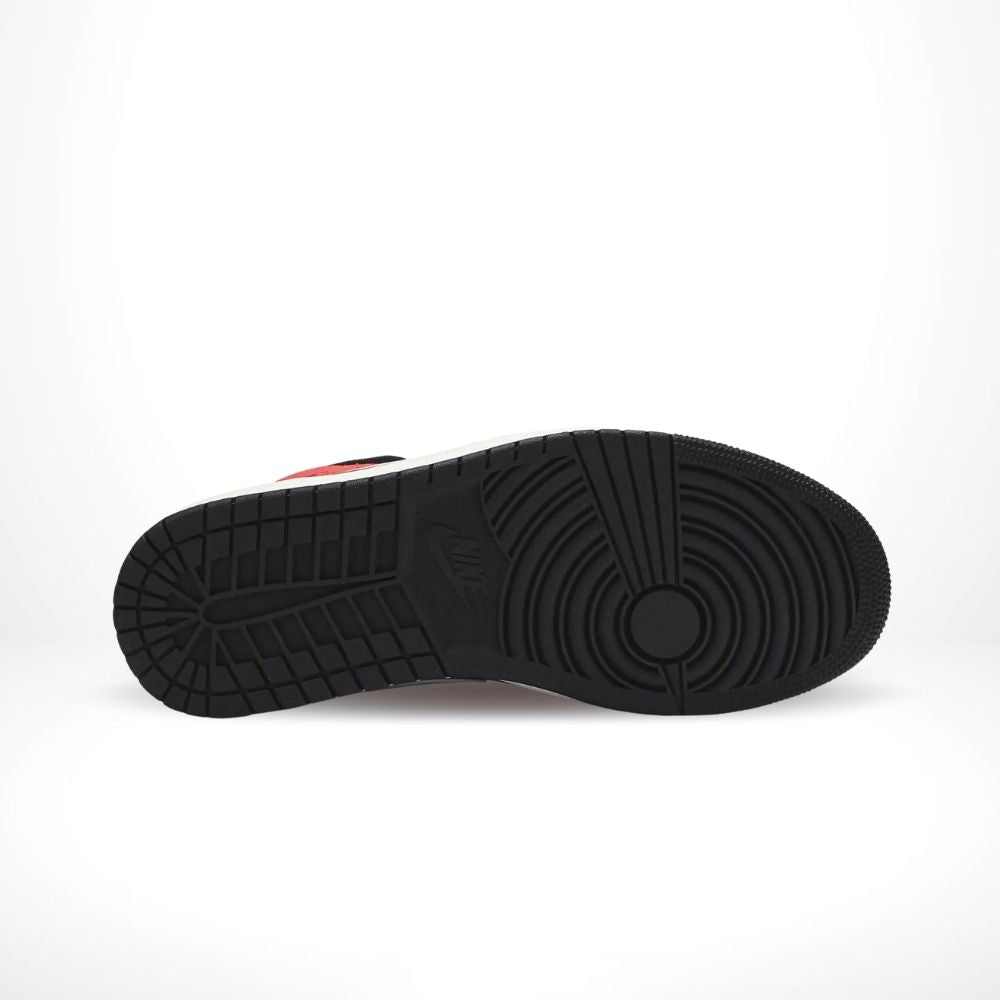 Air Jordan 1 Mid Infrared 23 Black Red