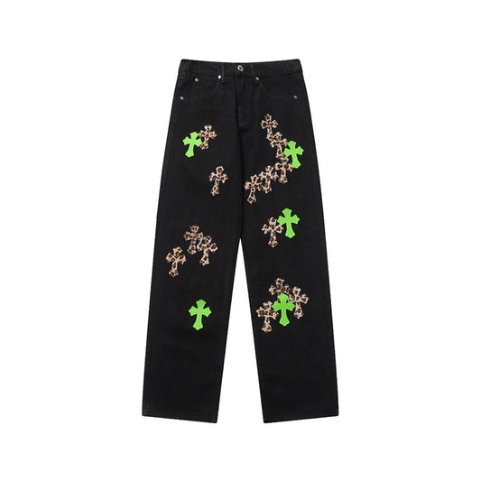 Chrome Hearts Premium Denim Jeans - Luxury Streetwear Collection