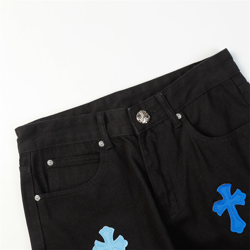 Chrome Hearts Statement Denim Jeans - Bold Designer Streetwear