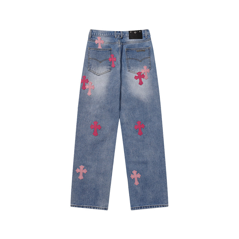 Chrome Hearts Signature Denim Jeans - Designer Streetwear Essential