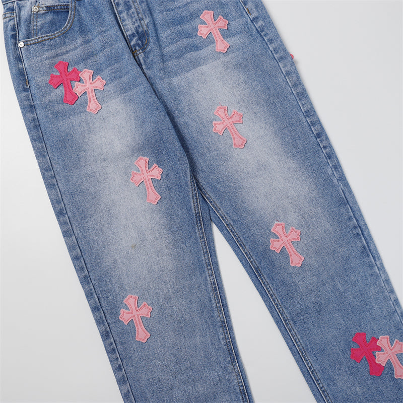 Chrome Hearts Signature Denim Jeans - Designer Streetwear Essential
